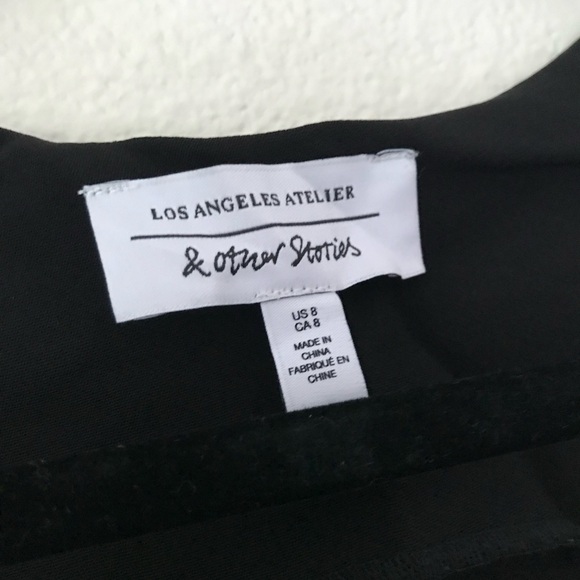 & Other Stories long sleeve black jumpsuit with sparkly buttons - Picture 3 of 6